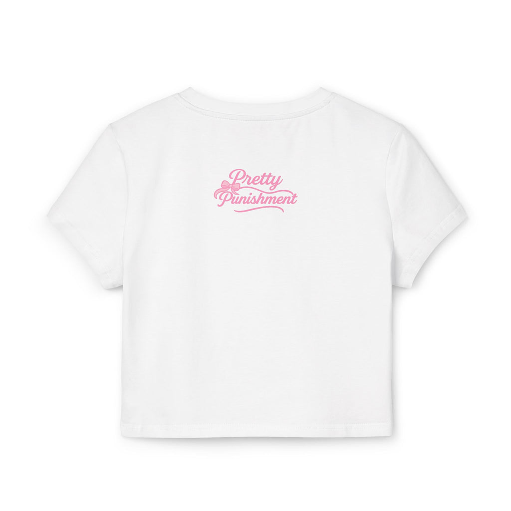 Pretty Punishment Baby Tee - Pretty on the inside