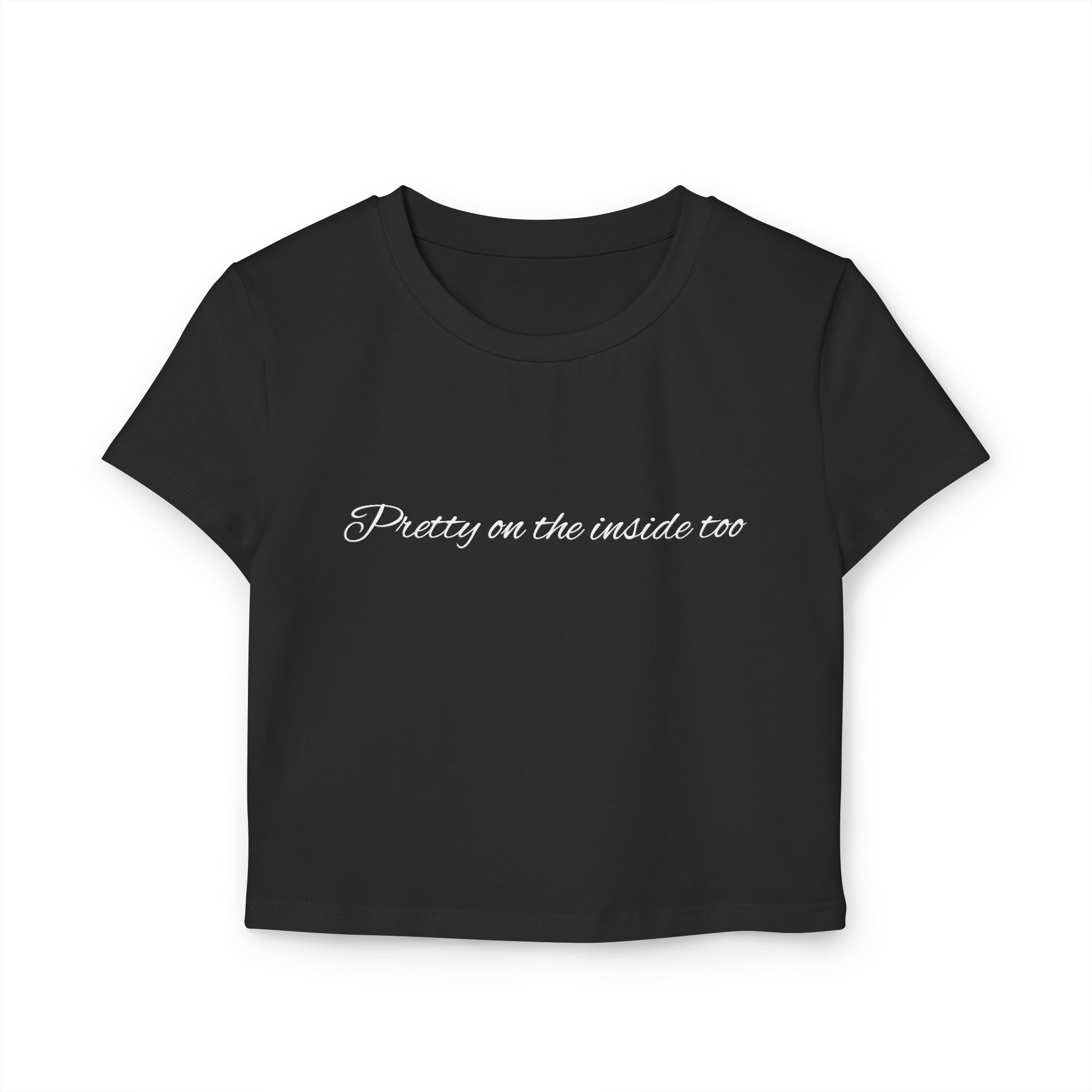 Pretty Punishment Baby Tee - Pretty on the inside