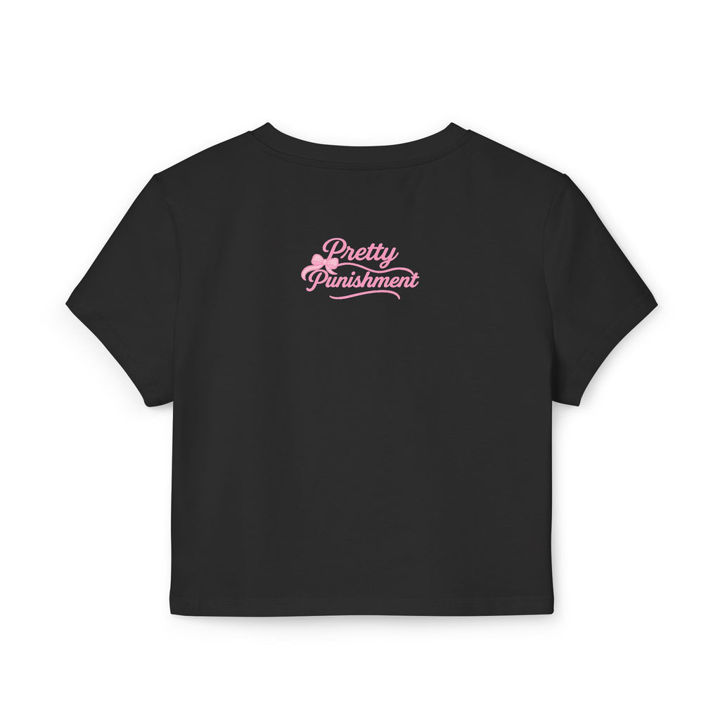 Pretty Punishment Baby Tee - Pretty on the inside