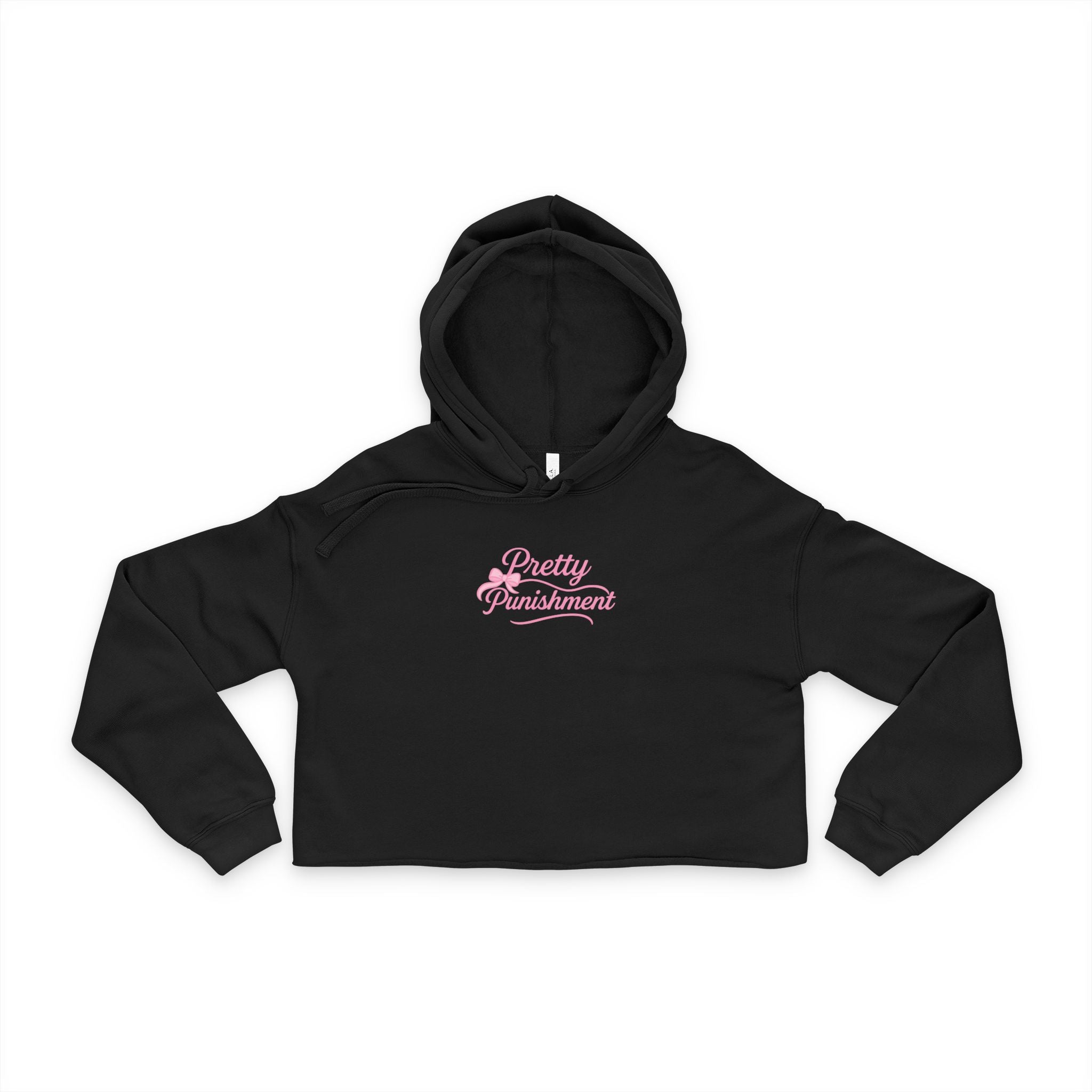 Pretty Punishment Women's Cropped Hoodie, Casual Wear, Gifts for Her, Streetwear, Fall Fashion