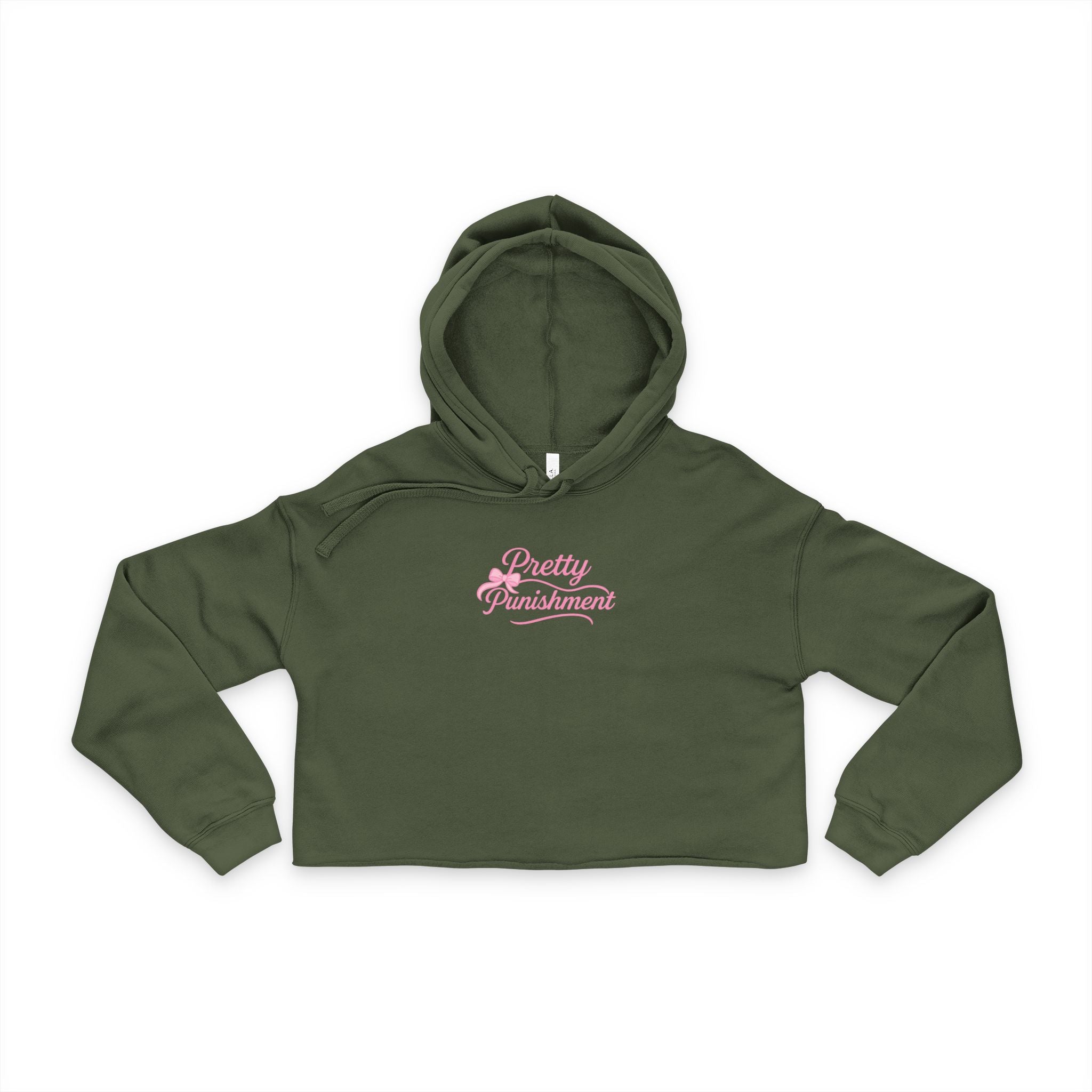 Pretty Punishment Women's Cropped Hoodie, Casual Wear, Gifts for Her, Streetwear, Fall Fashion