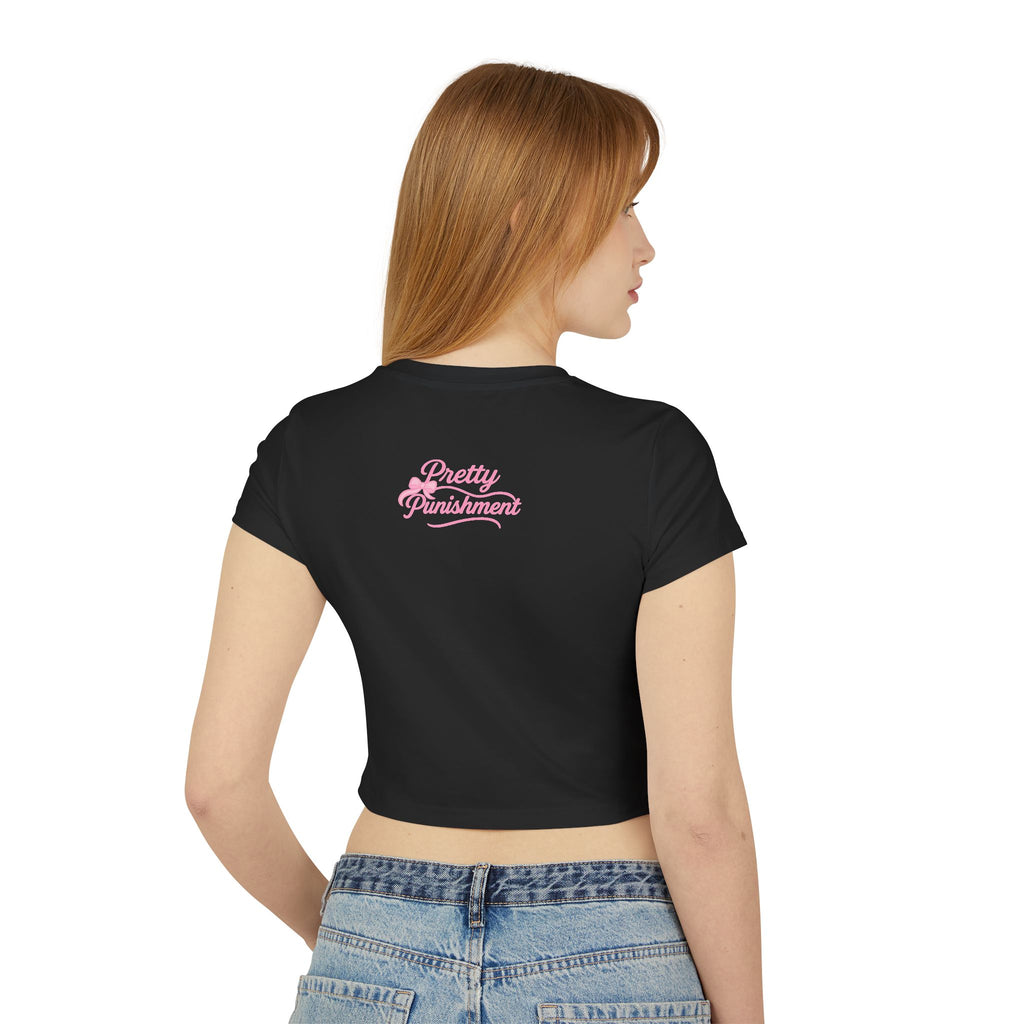 Pretty Punishment Baby Tee - Pretty on the inside