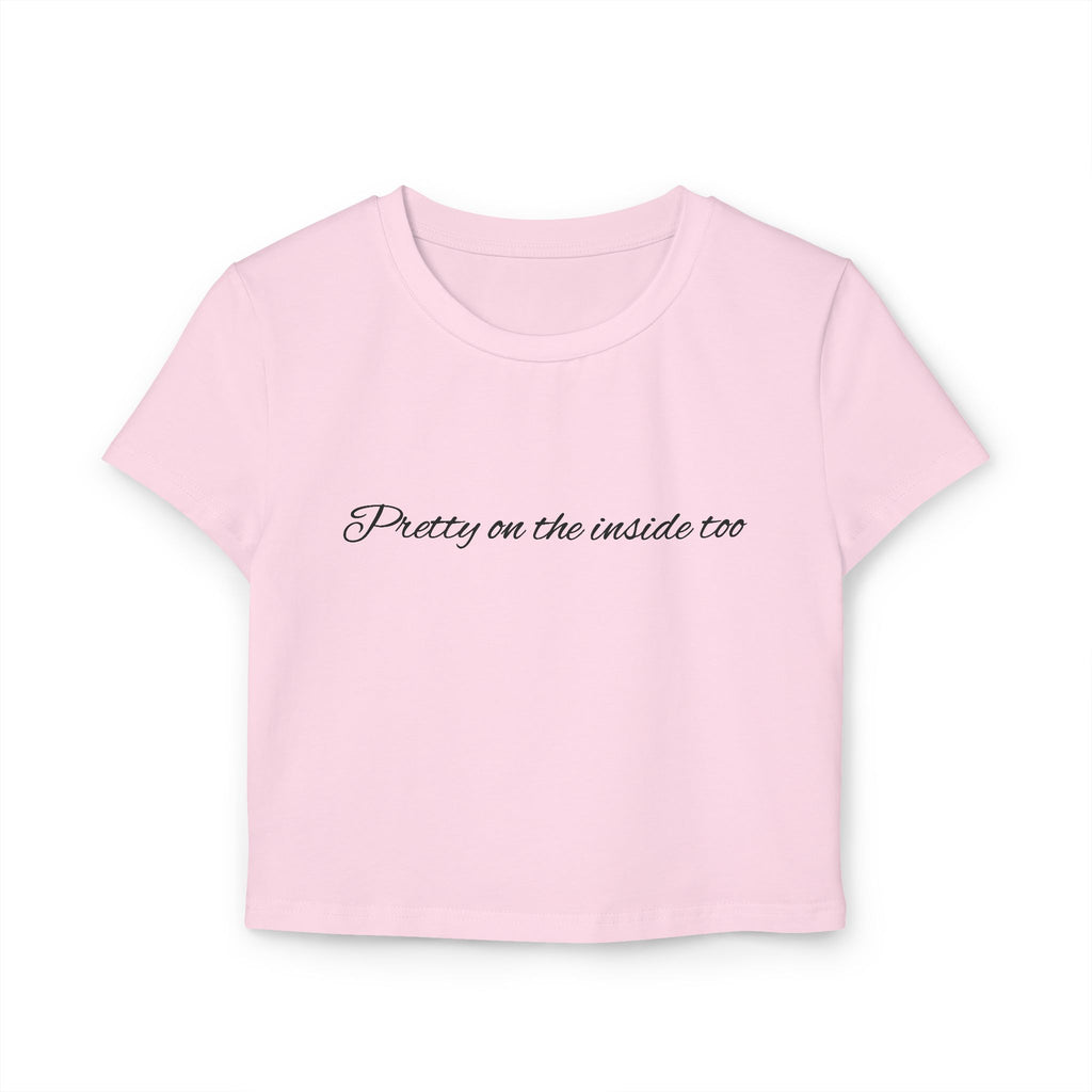 Pretty Punishment Baby Tee - Pretty on the inside