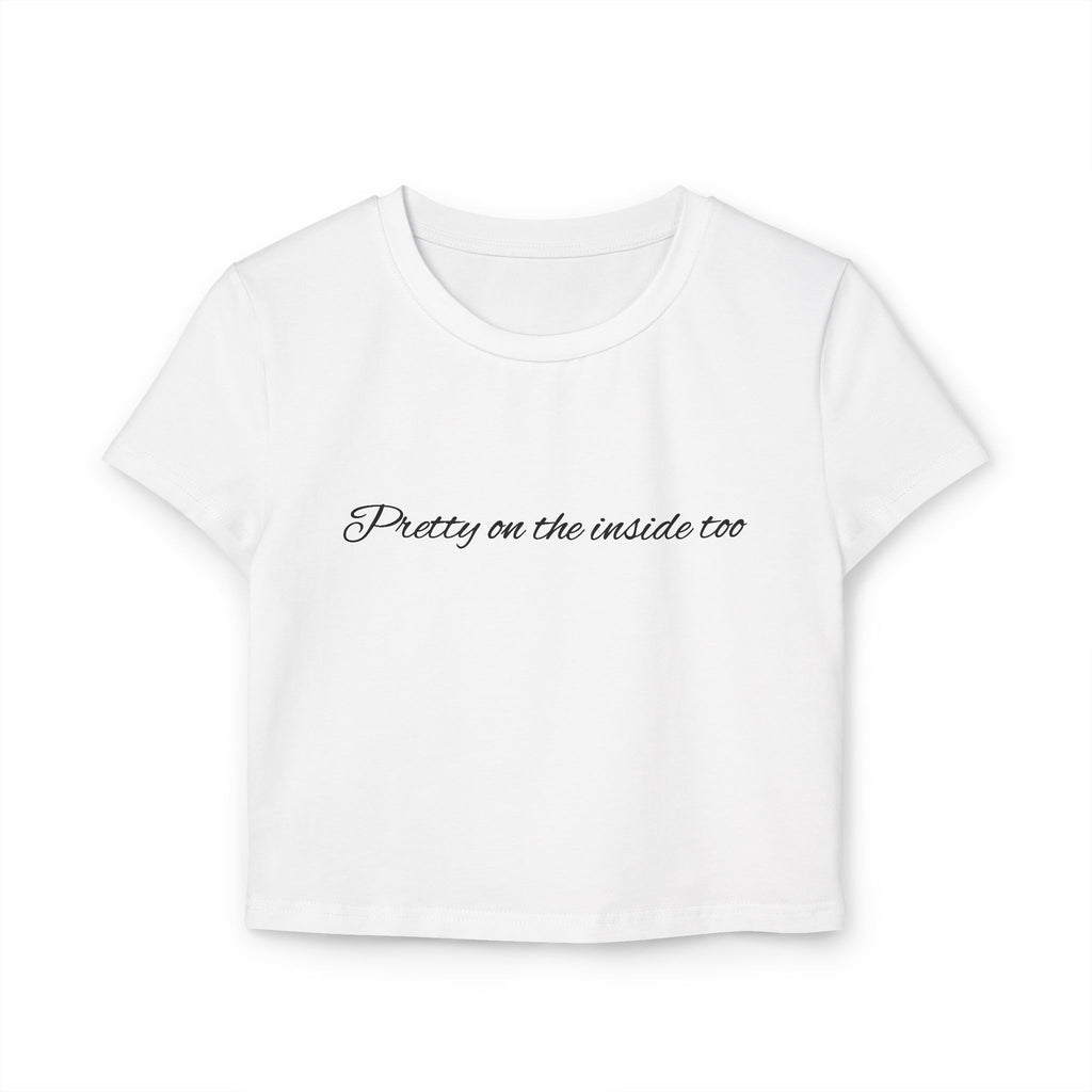 Pretty Punishment Baby Tee - Pretty on the inside