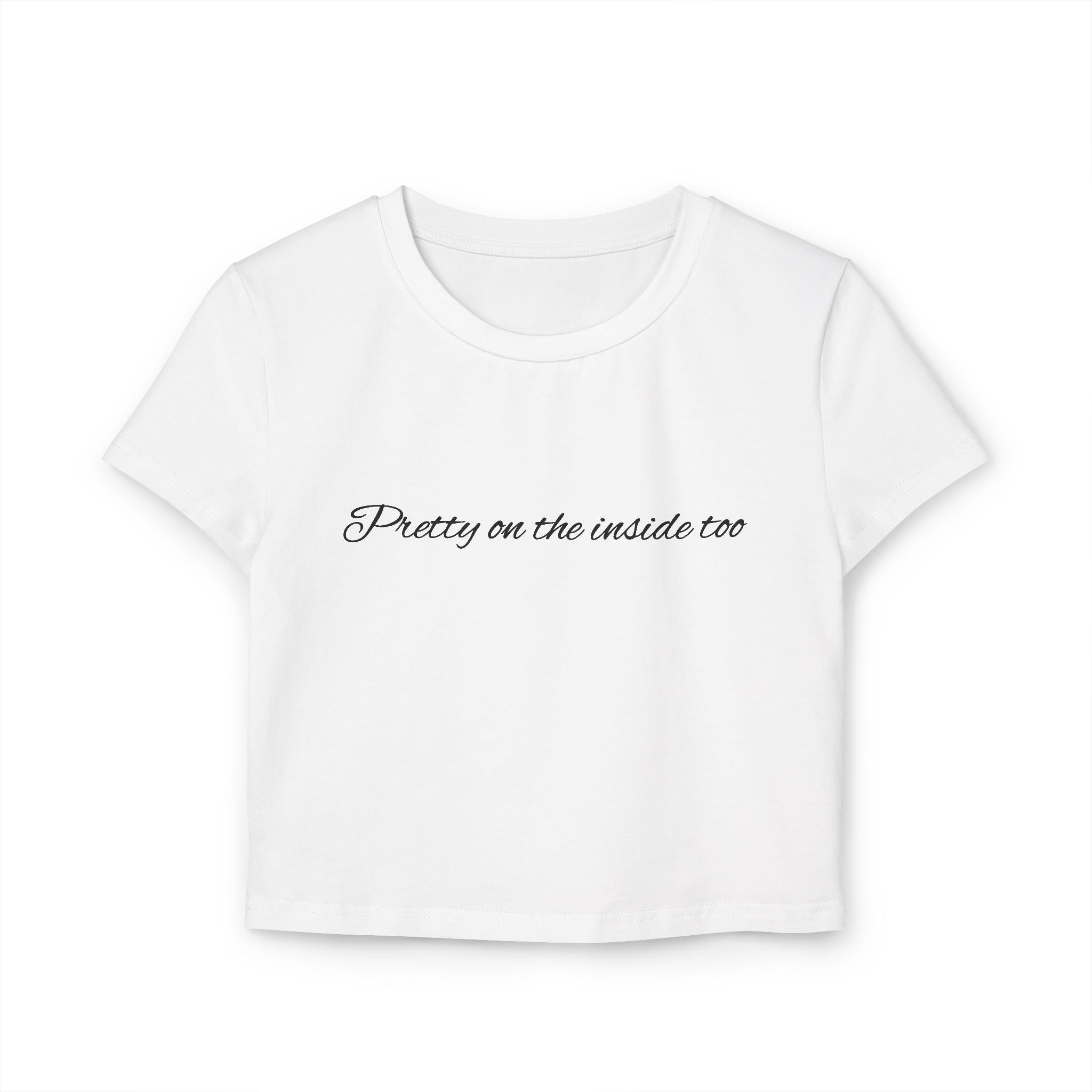 Pretty Punishment Baby Tee - Pretty on the inside