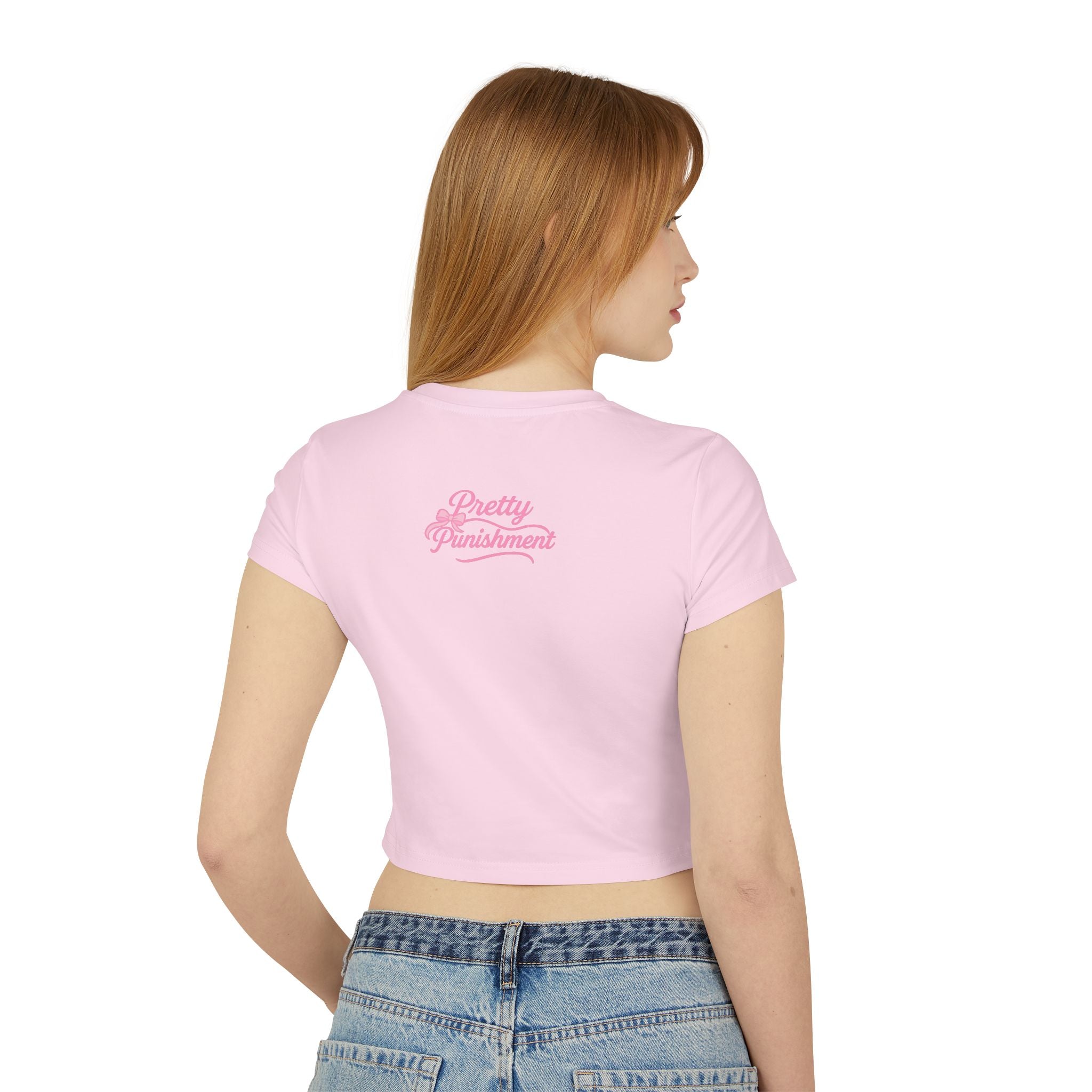 Pretty Punishment Baby Tee - Pretty on the inside